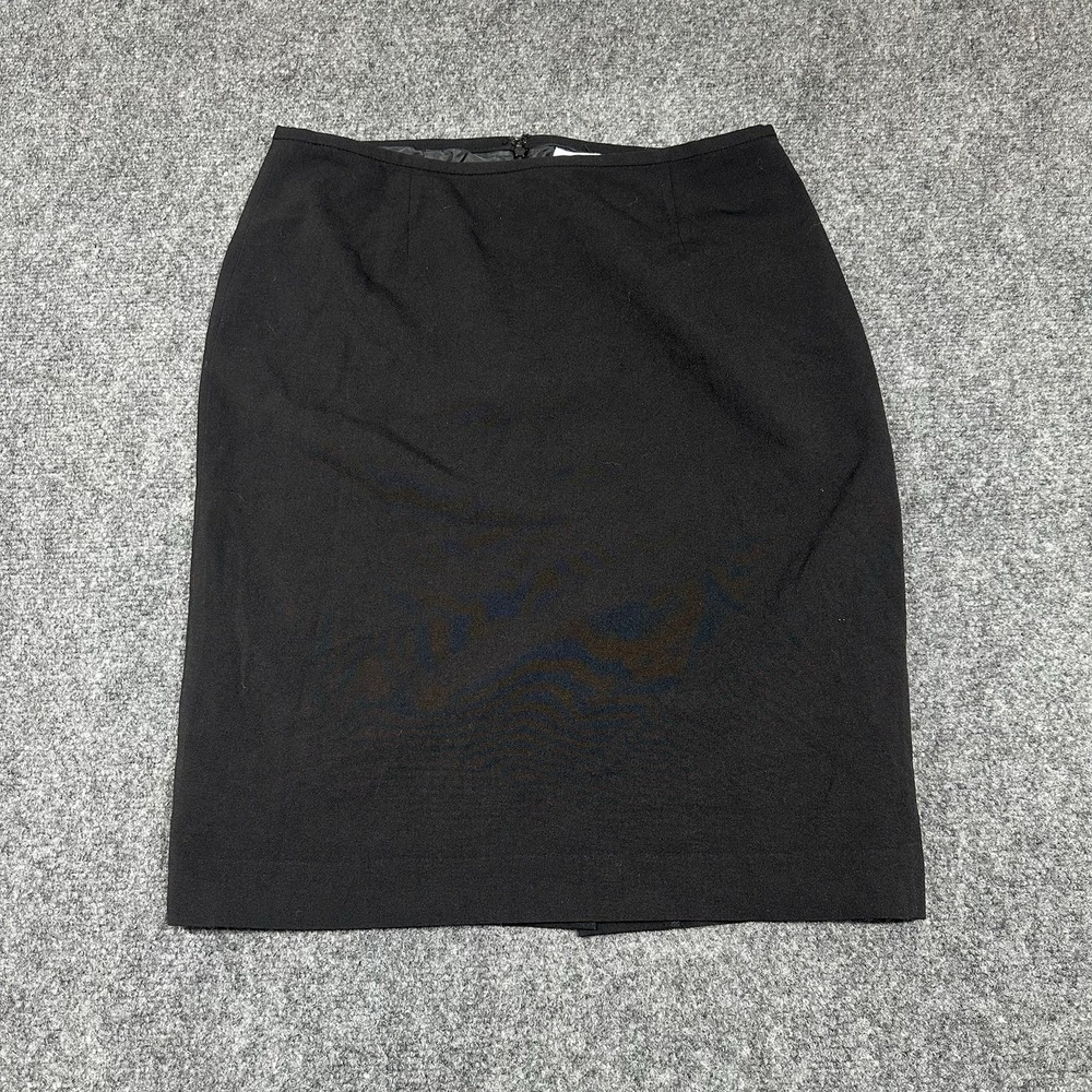 Calvin Klein Black Pencil Skirt Career Office Wear‎ Classic Size 4